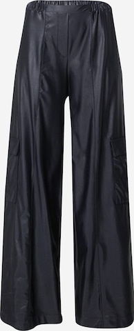 Wide leg Pantaloni cu buzunare 'TESEO' de la Max Mara Leisure pe negru: față