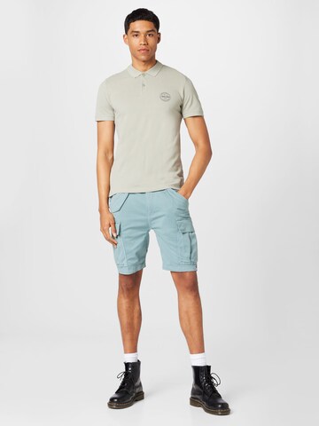 JACK & JONES Poloshirt 'SHARK' in Grau