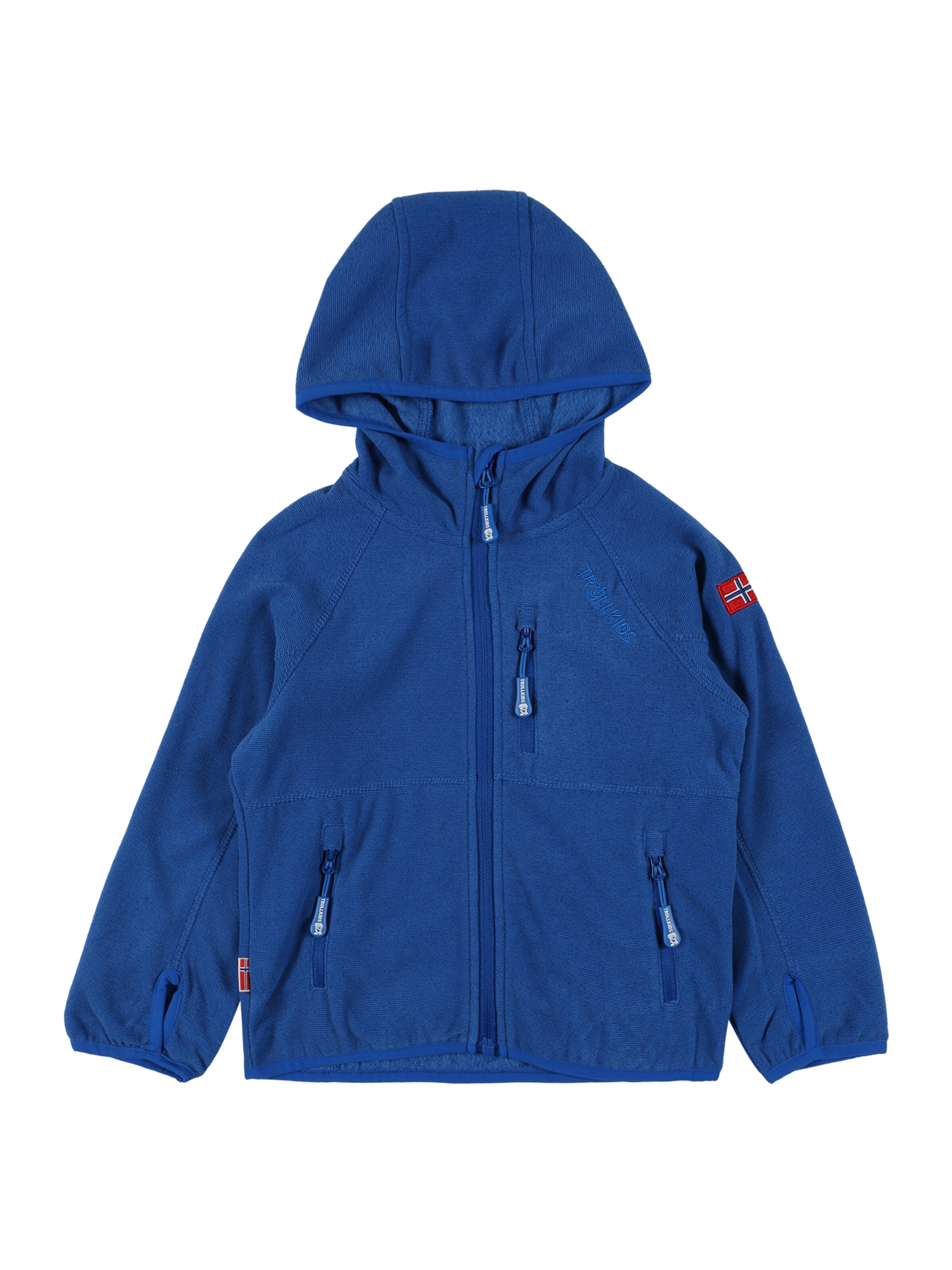 TROLLKIDS Fleece Jacket 'Sandefjord' in Blue: front