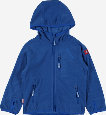 Veste en polaire fonctionnelle 'Sandefjord' TROLLKIDS en bleu : devant