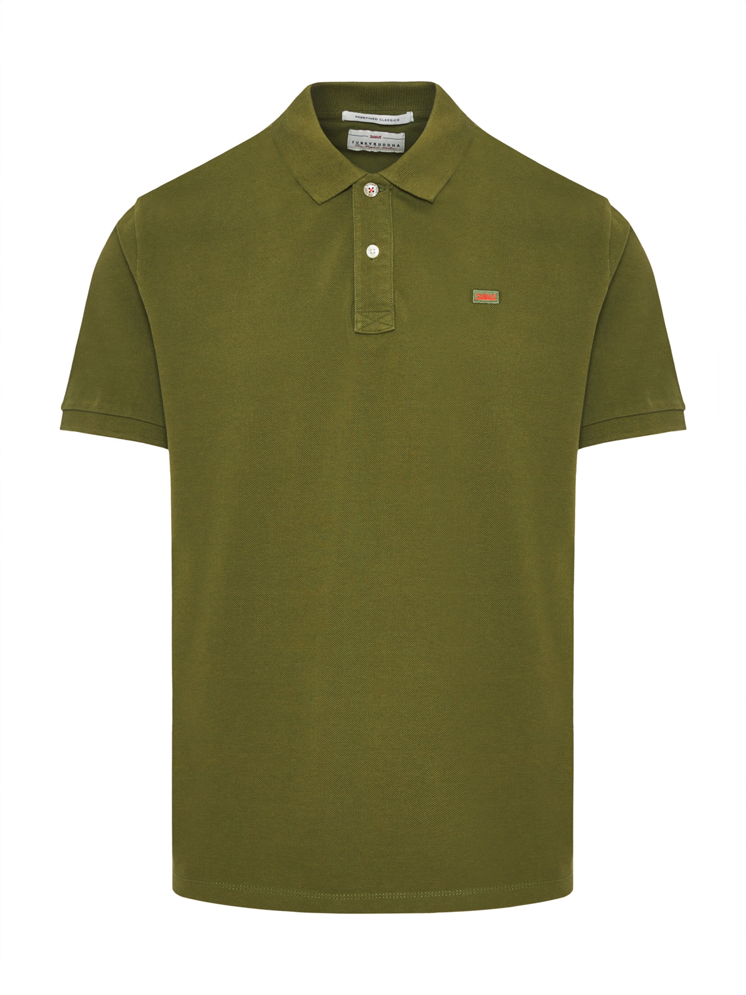 Funky Buddha Tričko - Zelená: predná strana