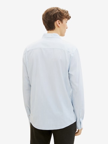 TOM TAILOR DENIM Regular fit Button Up Shirt in Blue