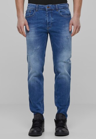 2Y Premium Regular Jeans in Blau