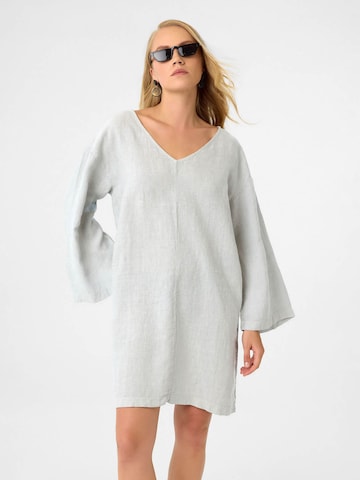 DIMI Summer Dress 'Damen Leinenkleid' in Grey: front
