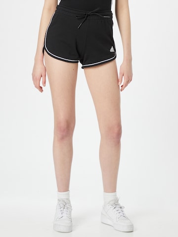 ADIDAS SPORTSWEAR regular Sportsbukser i sort: forside