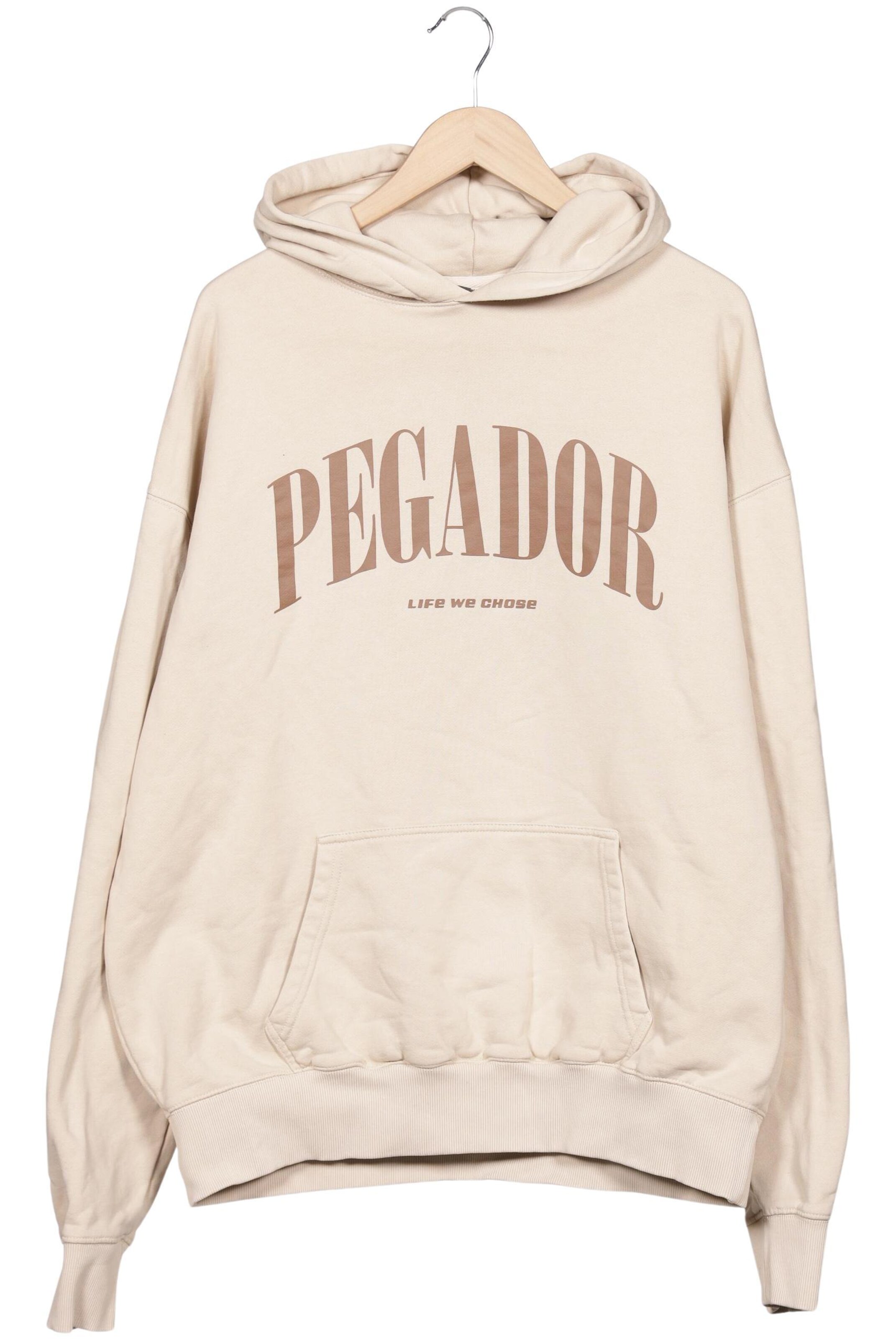 Pegador Sweatshirt & Zip-Up Hoodie in XL in Beige: front