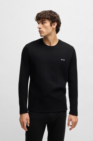 BOSS Schlafshirt in Schwarz: Vorderseite