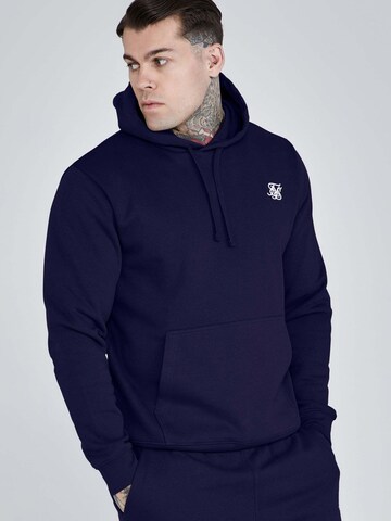 SikSilk Sweatshirt 'Essentials' in Blue: front