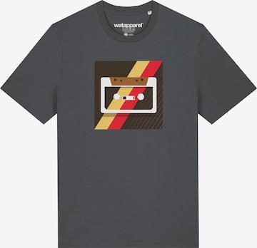 Watapparel Shirt ' Kassette ' in Grijs: voorkant