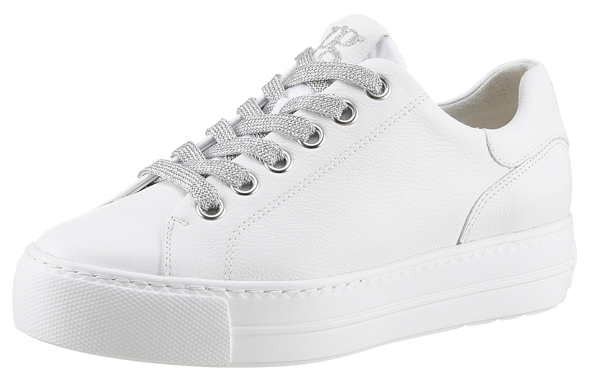 Baskets basses Paul Green en blanc : devant