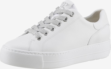 Baskets basses Paul Green en blanc : devant