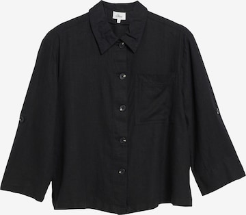 s.Oliver Bluse in Schwarz: Vorderseite