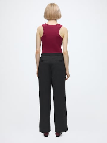 Calvin Klein Wide leg Broek in Zwart