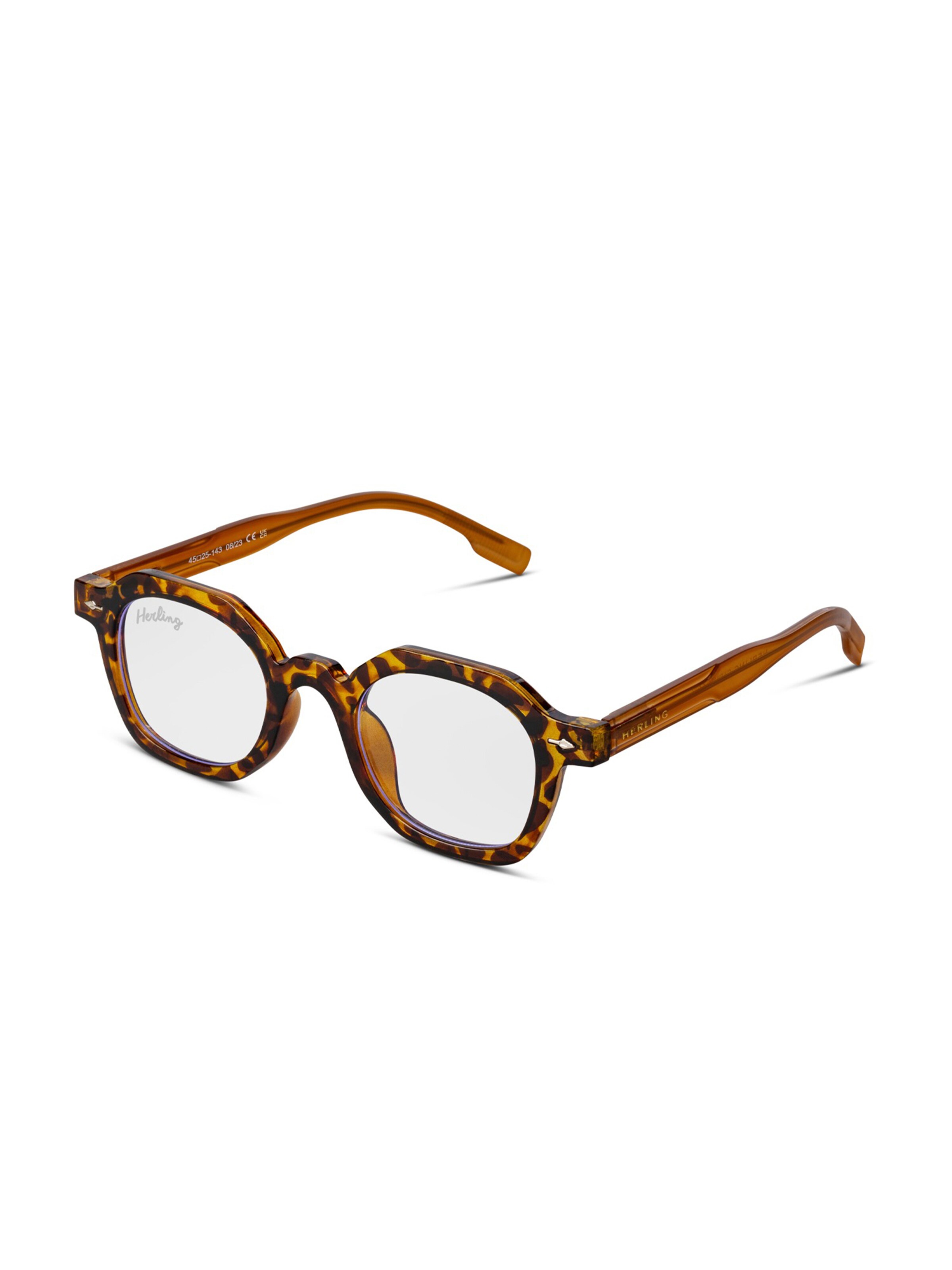 Herling Glasses 'Casimir Blue Light' in Brown: front
