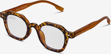 Herling Glasses 'Casimir Blue Light' in Brown: front