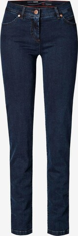 TONI Slimfit Jeans in Blauw: voorkant