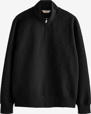 NextSweater majica - crna boja: prednji dio