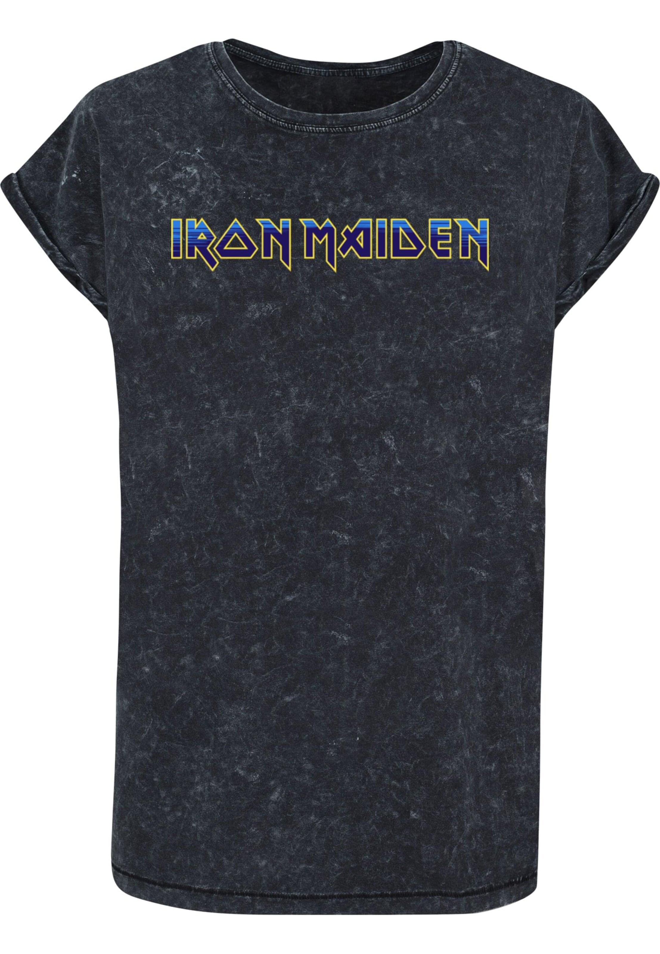 Merchcode Shirt 'Powerslave - Dark Ink' in Black: front