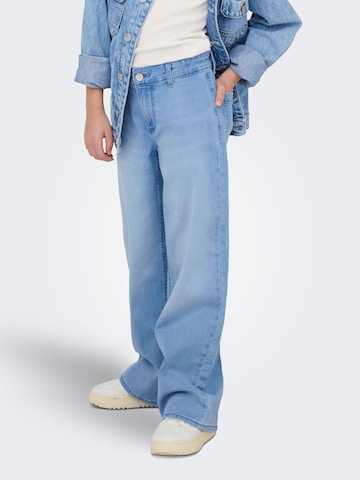 Wide leg Jeans 'KOGSylvie' de la ONLY GIRLS pe albastru: față