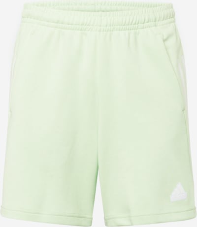 Pantaloni sport ADIDAS SPORTSWEAR pe verde pastel / alb, Vizualizare produs