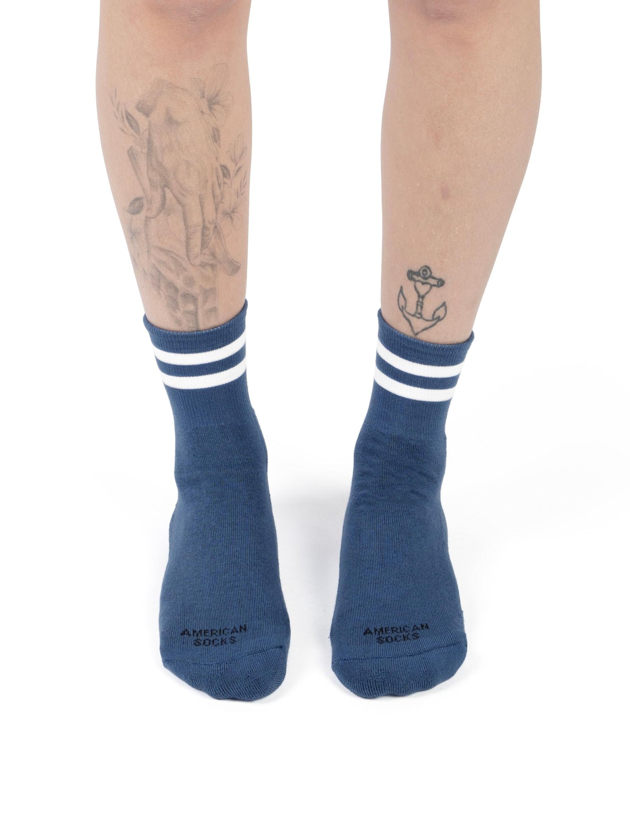 American Socks Ankle Socks 'Marine' in Blue