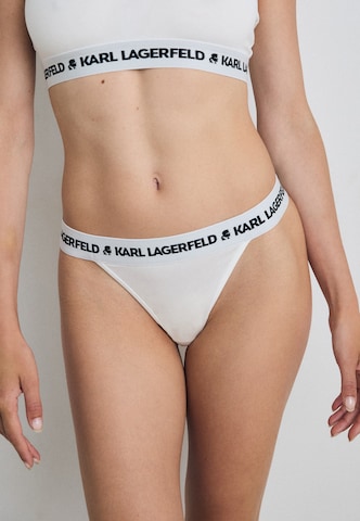 Slip de la Karl Lagerfeld pe alb: față