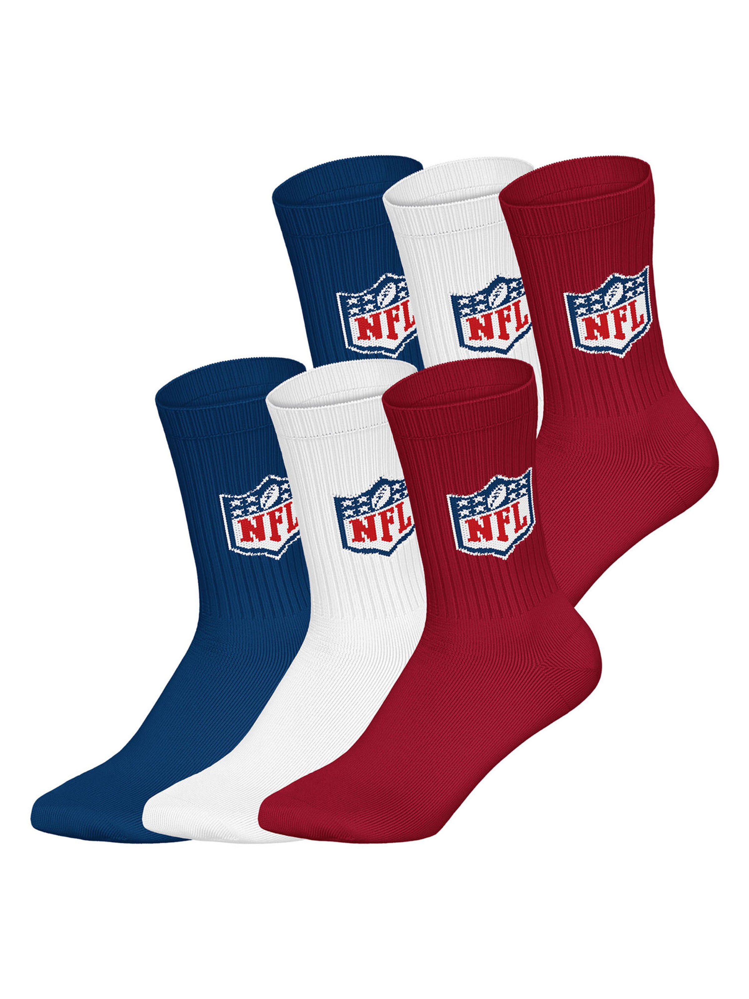 Huddle Freizeitsocken ' NFL Shield Crew ' in Blau: Vorderseite