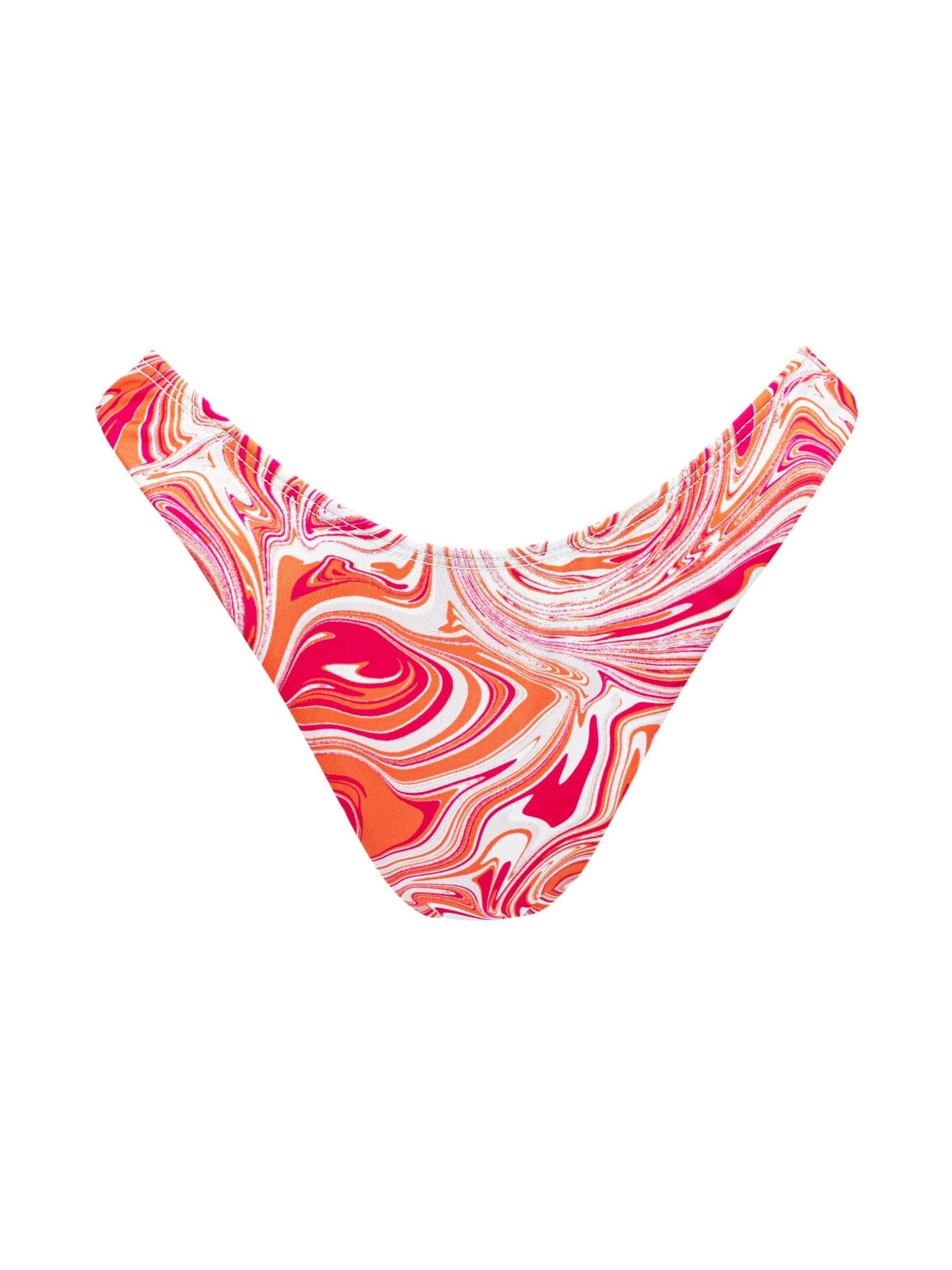 Bas de bikini 'Groovy' EKCENTRIK en orange : devant