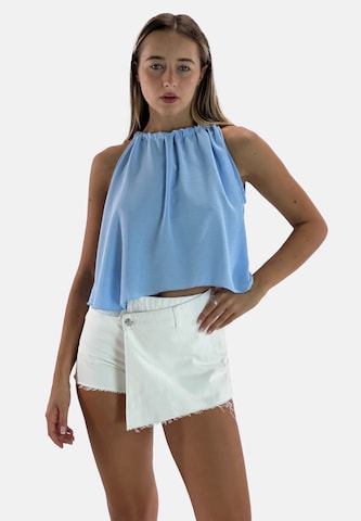 Elara Top in Blau: Vorderseite