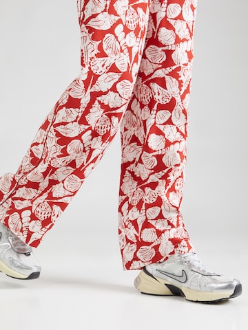 SCOTCH & SODA - Perna larga Calças 'Gia' em vermelho