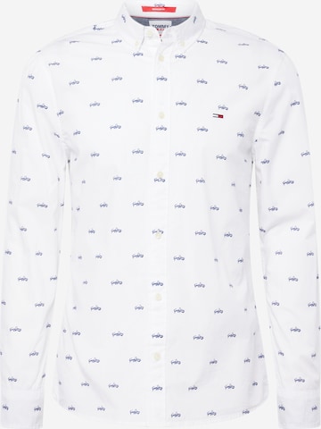 balta Tommy Jeans Standartinis modelis Marškiniai: priekis