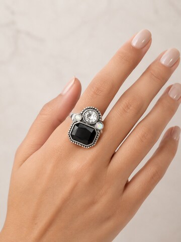 COLLEZIONE ALESSANDRO Ring 'Blinger' in Black
