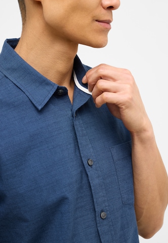MUSTANG Regular Fit Hemd 'Style Darien ' in Blau