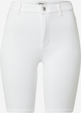ONLY Skinny Shorts 'Royal' in Weiß: predná strana