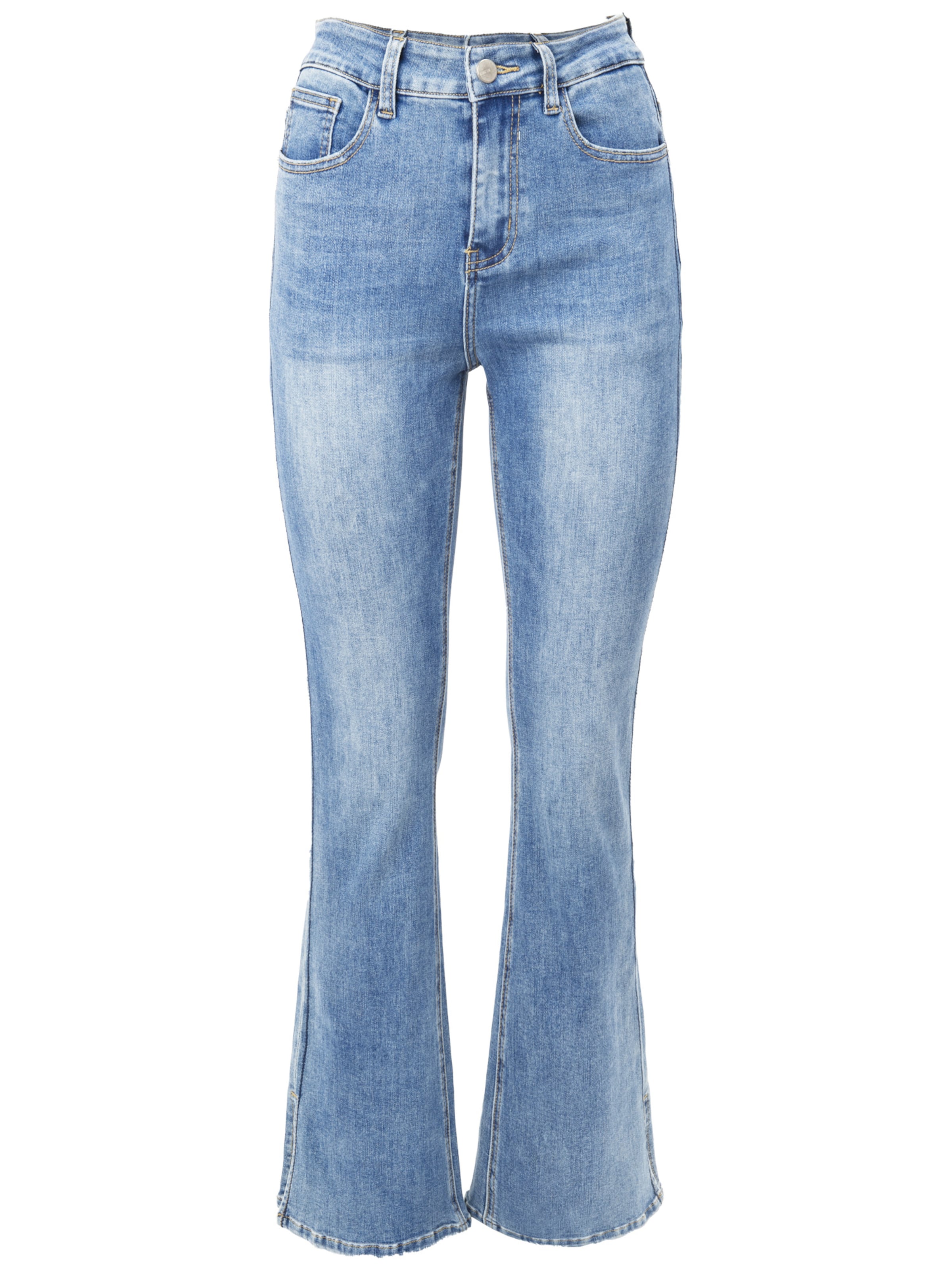 Influencer Разкроени Дънки в синьо: отпред