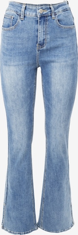 mėlyna Influencer Kliošinis Džinsai: priekis