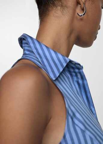 Robe-chemise 'Rose' MANGO en bleu