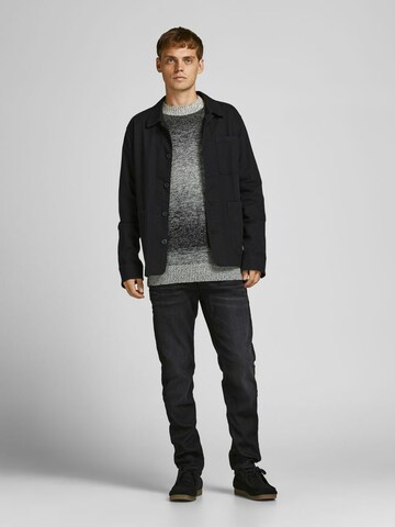 JACK & JONES Sweter 'Morgan' w kolorze szary