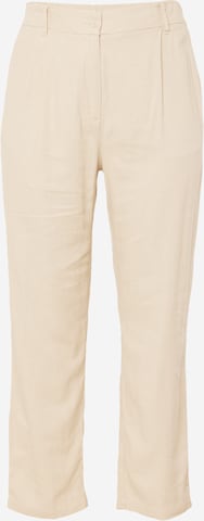 ONLY Carmakoma Bandplooibroek 'Caro' in Beige: voorkant