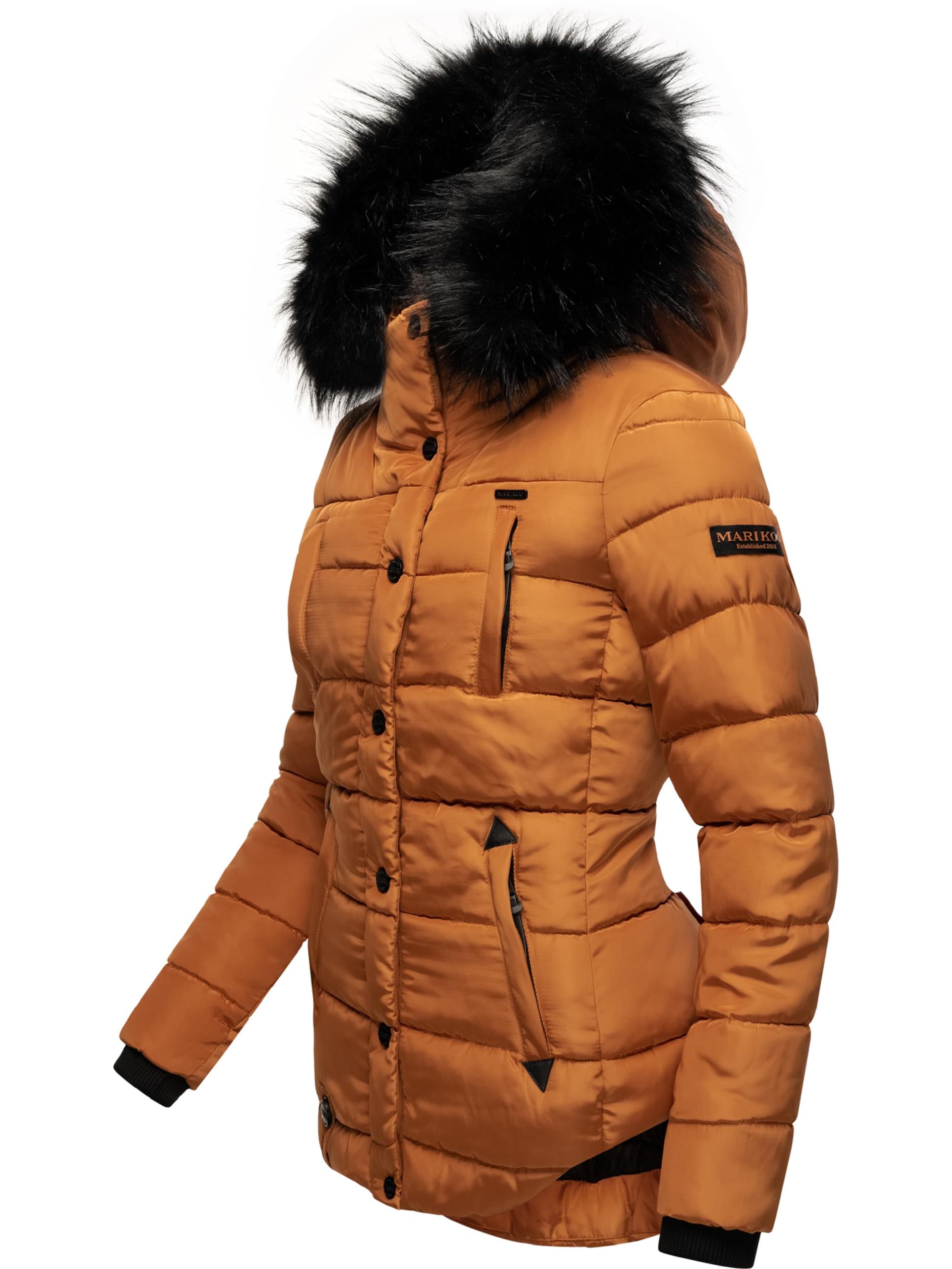 MARIKOO Зимняя куртка 'Lotusblüte' в Коричневый