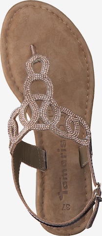 TAMARIS T-Bar Sandals in Bronze