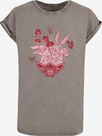 ABSOLUTE CULT Shirt 'Looney Tunes - Bunny' in Grey: front