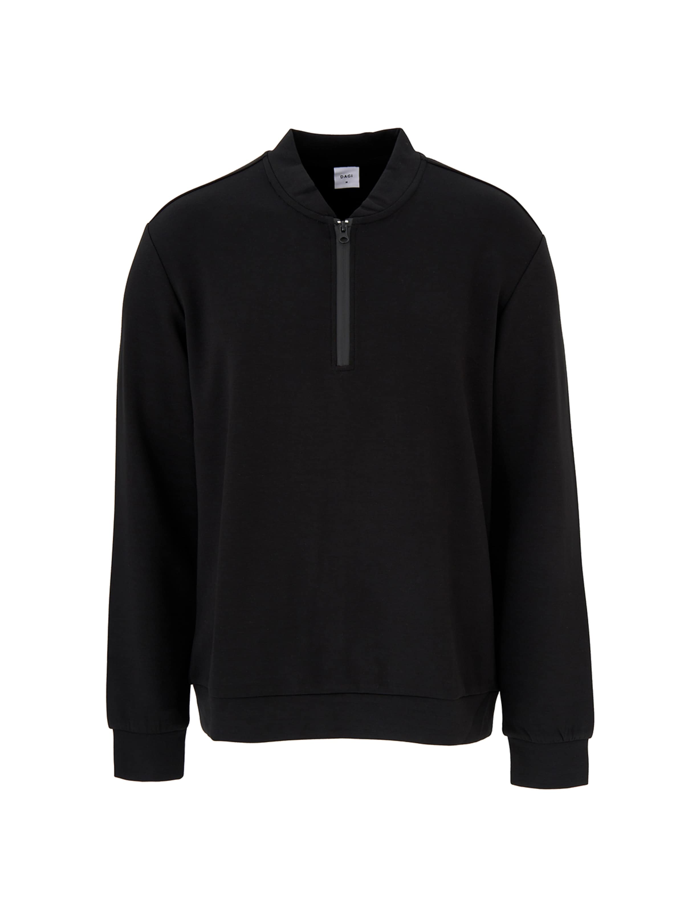 Dagi Sweatshirt in Zwart: voorkant