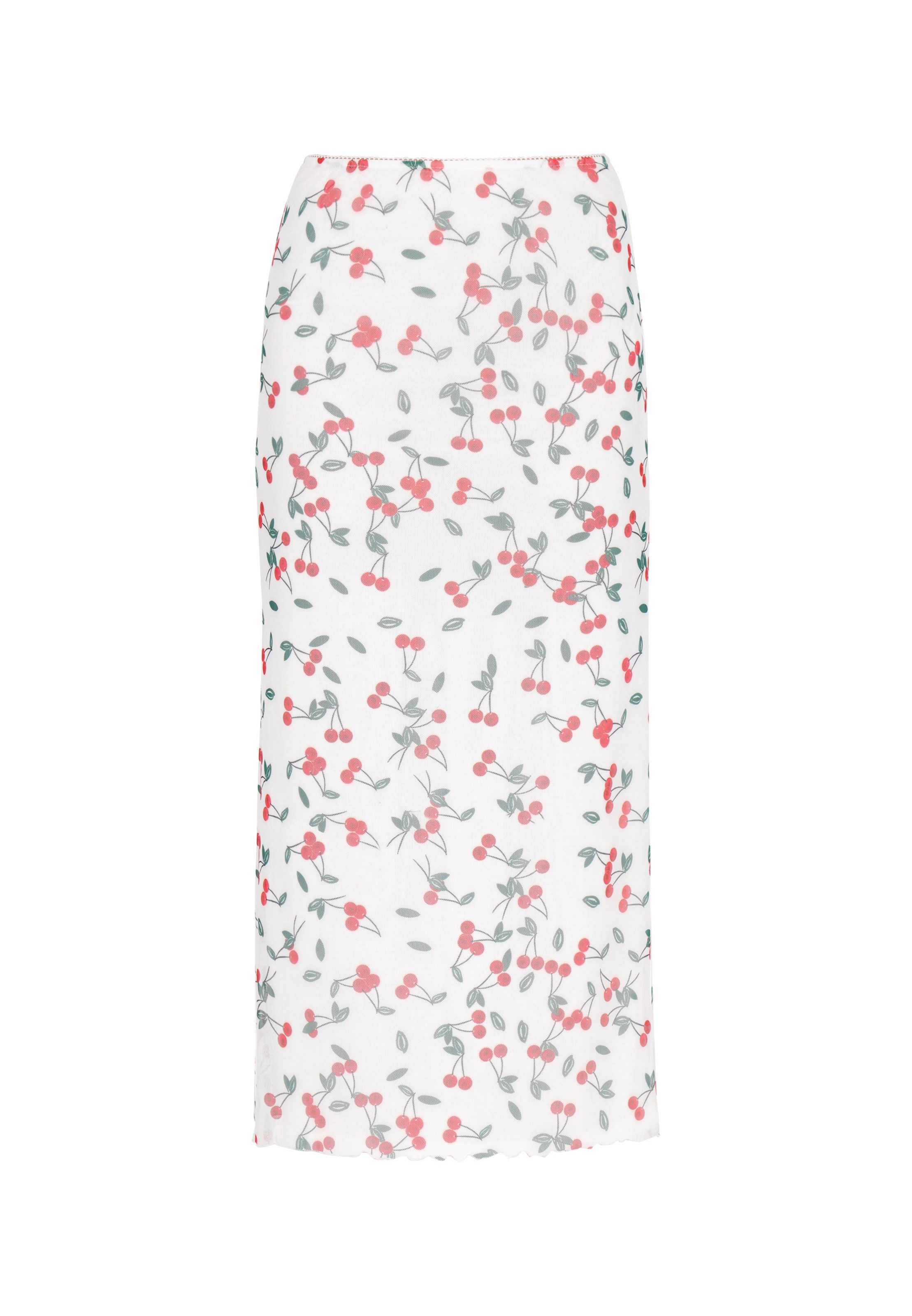 MYMO Sukňa 'Spring Summer' - smaragdová / čerešňová / biela, Produkt