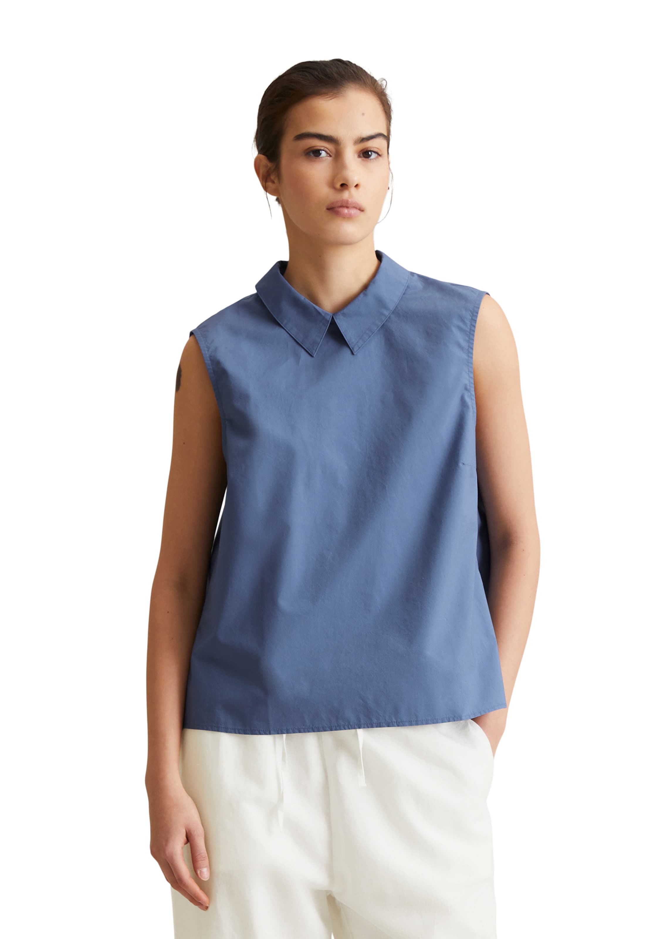 Marc O'Polo DENIM Blouse in Blue: front