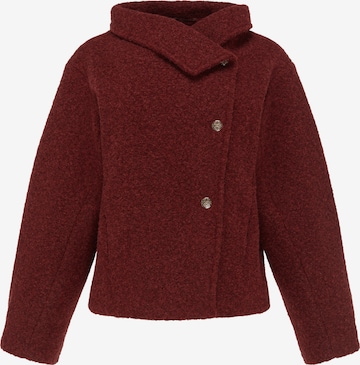 Veste en polaire faina en rouge : devant