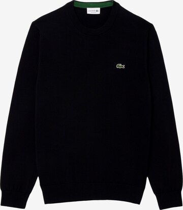 Felpa di LACOSTE in nero: frontale