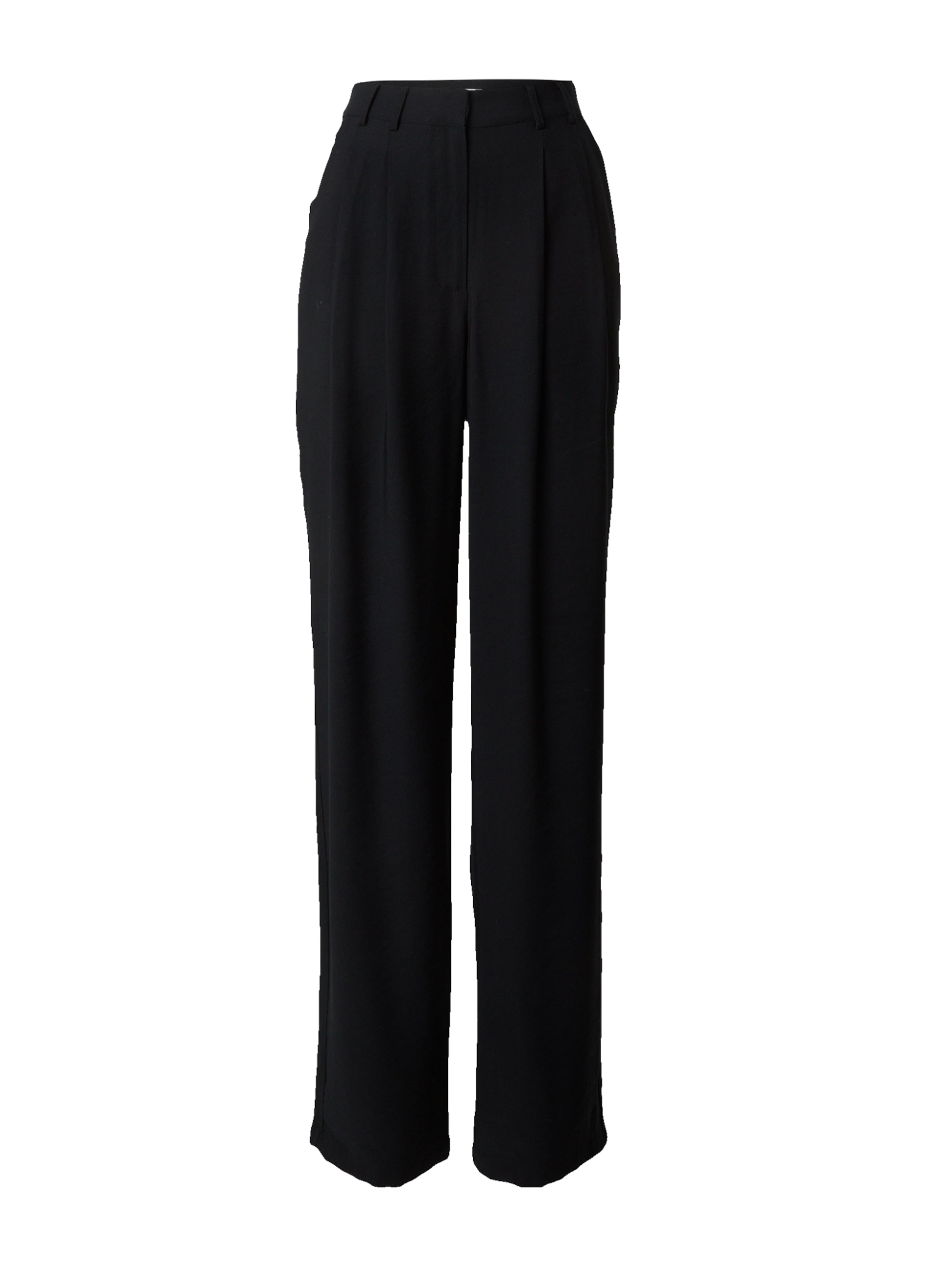 LeGer by Lena Gercke Παντελόνι πλισέ 'Draco Tall' σε μαύρο: μπροστά