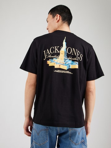Maglietta 'JORBOSTON' di JACK & JONES in nero: frontale