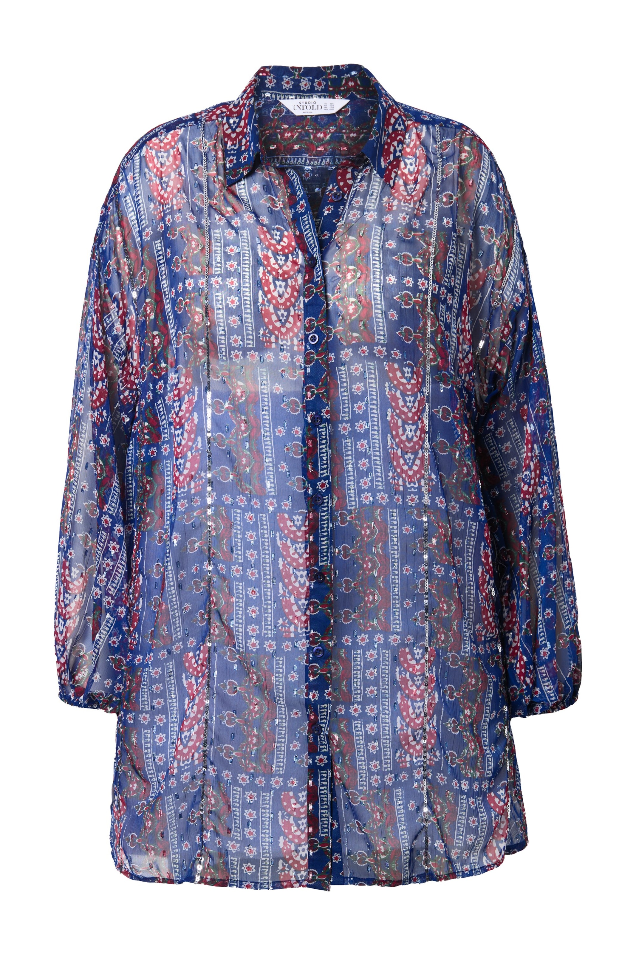 Studio Untold Blouse in Blue: front
